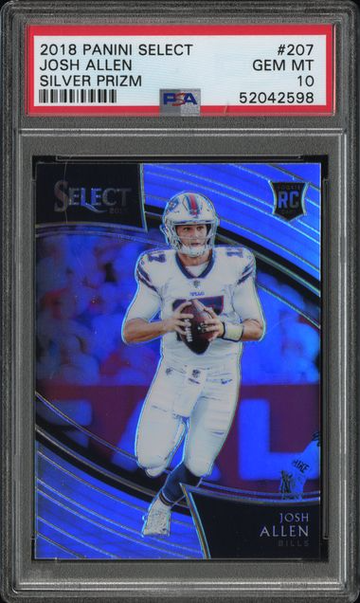 2018 Panini Select #207 Josh Allen Silver Prizm Field Level Rookie RC PSA 10 GEM MINT