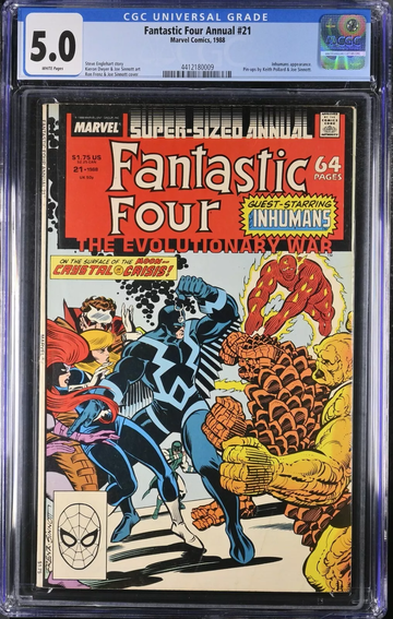 Fantastic Four Annual #21 (1988) - CGC 5.0 - Inhumans & Black Bolt - Marvel