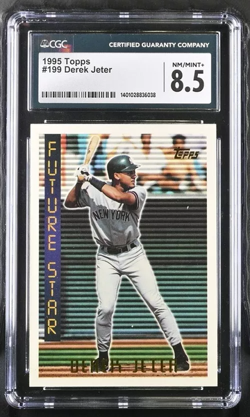 1995 Topps #199 Derek Jeter 'Future Star' NY Yankees Legend HOF CGC 8.5