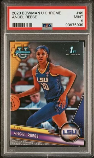2023 Topps Bowman U Chrome Angel Reese #49 PSA 9
