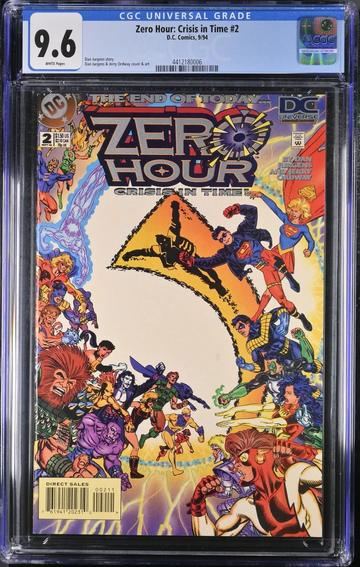 Zero Hour Crisis In Time #2 CGC 9.6 Dan Jurgens & Jerry Ordway 1994