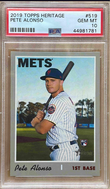 2019 Topps Heritage Pete Alonso #519 PSA 10 GEM MINT