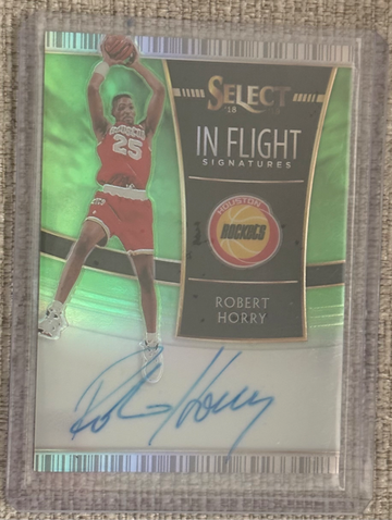 ROBERT HORRY 2018-19 PANINI SELECT #IF-RHY IN FLIGHT AUTO NEON GREEN  /99