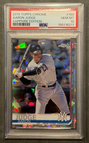 2019 Topps Chrome Sapphire - Aaron Judge NYY - #150 - PSA 10