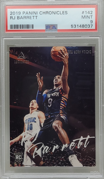 2019 Panini Chronicles RJ Barrett Rookie PSA 9