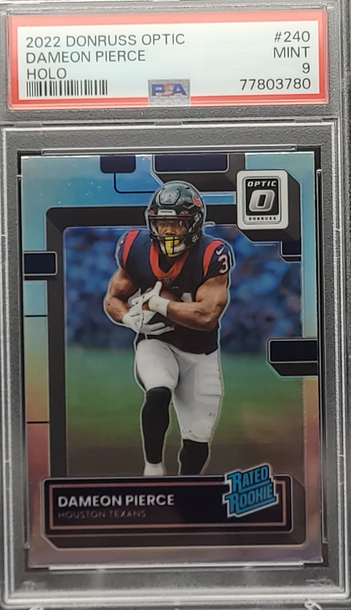2022 Donruss Optic Dameon Pierce Rookie Holo PSA 9