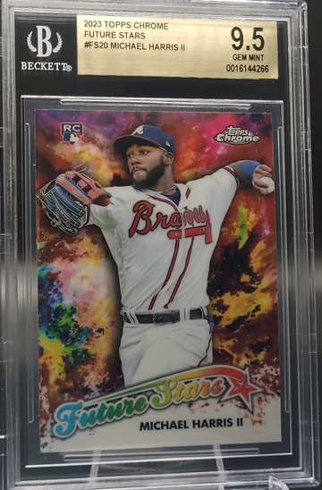 2023 Topps Chrome Michael Harris Future Stars Rookie BGS 9.5 Atlanta Braves