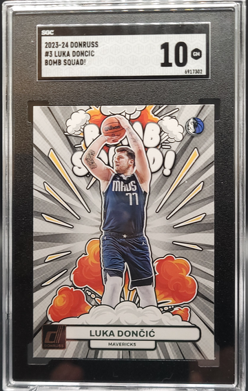 2023-24 Donruss Luka Doncic Bomb Squad! SGC 10 GEM MINT