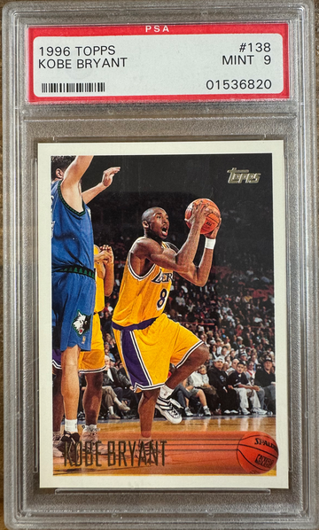 1996 TOPPS KOBE BRYANT RC PSA 9