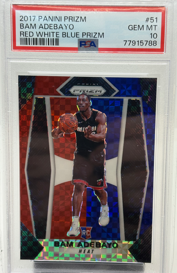 2017 Bam Adebayo Red White Blue PSA 10