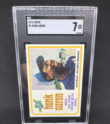 1974 Topps #1 Hank Aaron SGC 7
