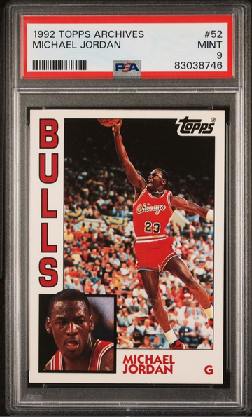 1992 Topps Archives #52 Michael Jordan PSA 9
