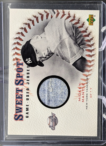 2001 UD Sweet Spot Jersey #J-MM Mickey Mantle