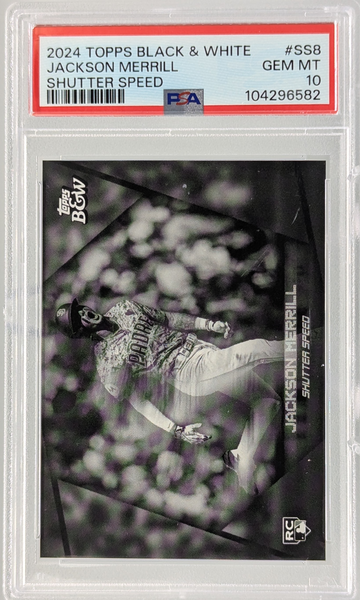 2024 Topps Black & White Shutter Speed #SS8 Jackson Merrill RC