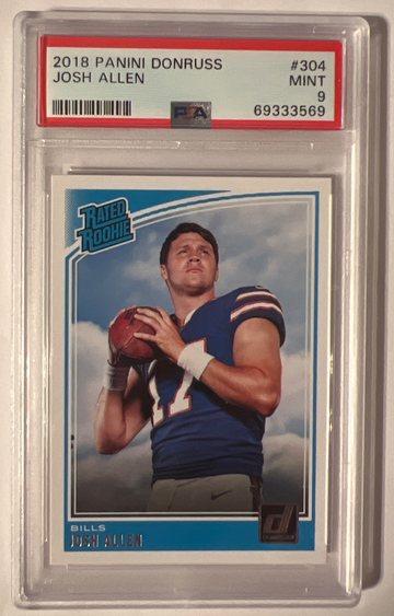 2018 Panini Donruss Josh Allen #304 PSA 9