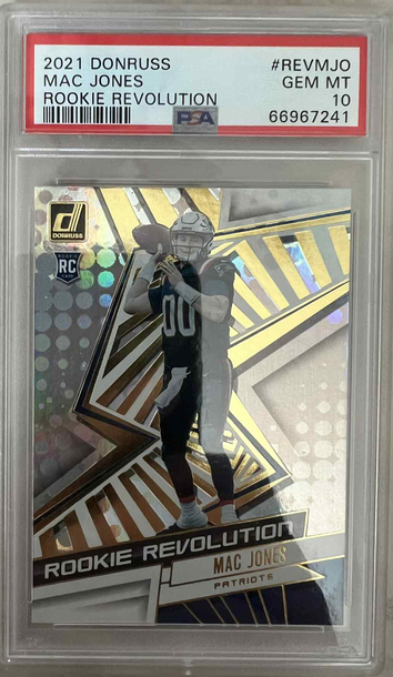 2021 Donruss Mac Jones Rookie Revolution #REVMJO PSA 10