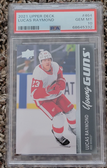 2021 Upper Deck Lucas Raymond Young Guns PSA 10