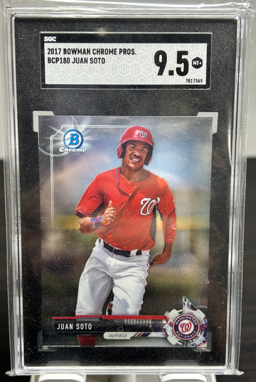 2017 Bowman Chrome Prospects #BCP180 - Juan Soto - RC - Nationals SGC 9.5