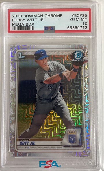 2020 Bowman Chrome Mega Box Bobby Witt Jr PSA 10