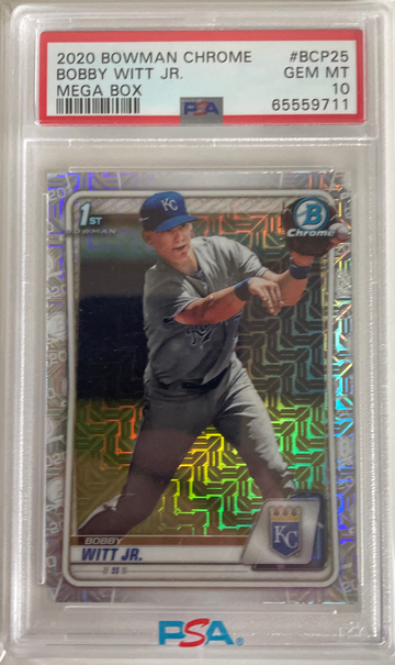 2020 Bowman Chrome Mega Box Bobby Witt Jr PSA 10