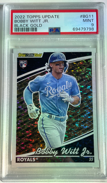 2022 Topps Update Black Gold Bobby Witt Jr. PSA 9