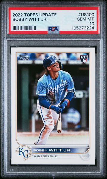 2022 Topps Update Bobby Witt Jr. US100 PSA 10