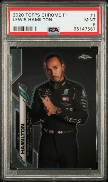 2020 Topps Chrome F1 #1 Lewis Hamilton PSA 9