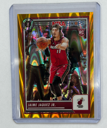 2023-24 NBA Hoops Premium Stock Jaime Jaquez Jr gold seismic