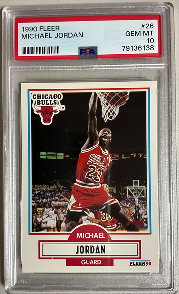 1990 FLEER #26 MICHAEL JORDAN GEM MINT PSA 10