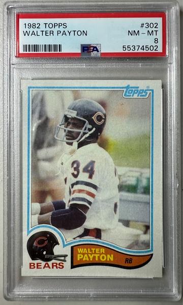 1982 TOPPS #302 WALTER PAYTON NM-MT 8
