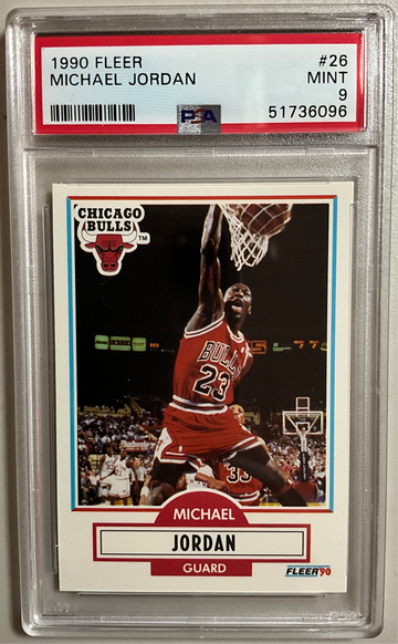 1990 FLEER #26 MICHAEL JORDAN MINT PSA 9