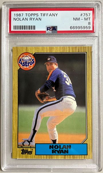 1987 TOPPS TIFFANY #757 NOLAN RYAN NM-MT