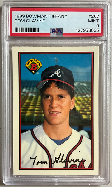 1989 BOWMAN TIFFANY #267 TOM GLAVINE RC MINT
