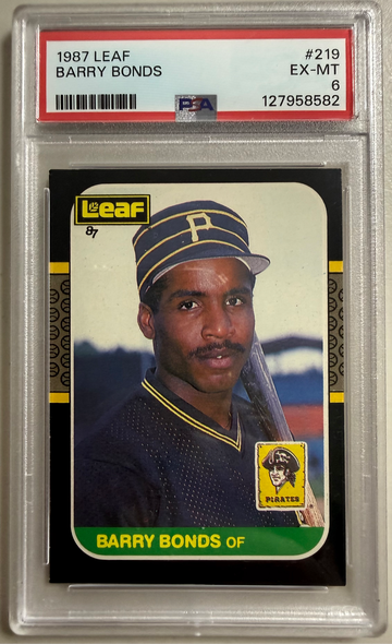 1887 LEAF#219 BARRY BONDS EX-MT