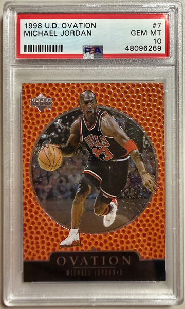 1998 U.D. OVATION #7 MICHAEL JORDAN - GEM MINT 