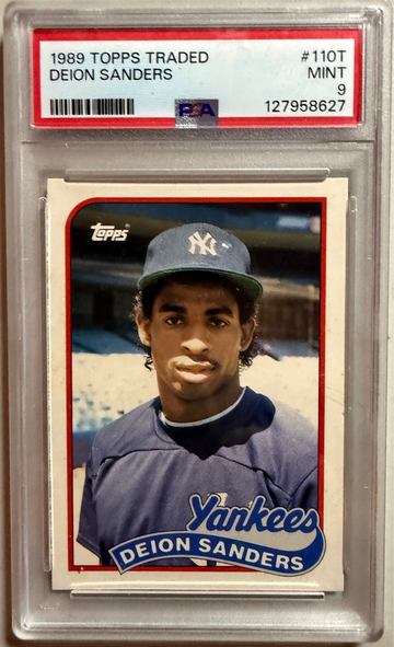 1989 TOPPS TRADED #110T DEION SANDERS (RC) MINT(