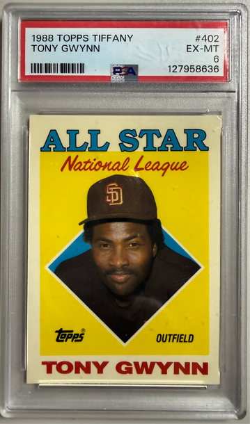 1988 TOPPS TIFFANY #402 TONY GWYNN - EX=MT