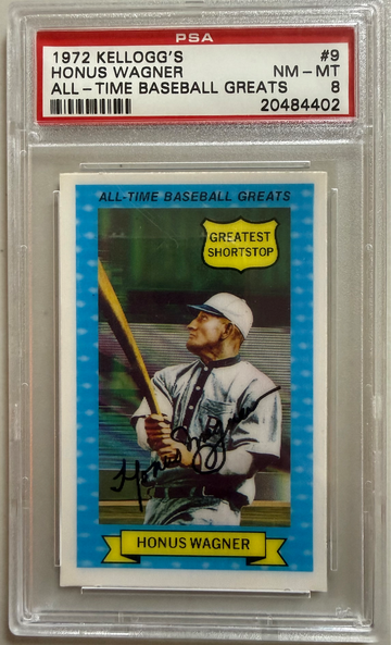 1972 KELLOGG’S #9 HONUS WAGNER ALL-TIME GREATS NM-MT