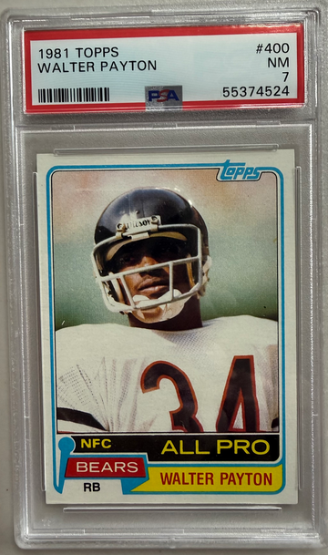 1981 TOPPS #400 WALTER PAYTON - NM