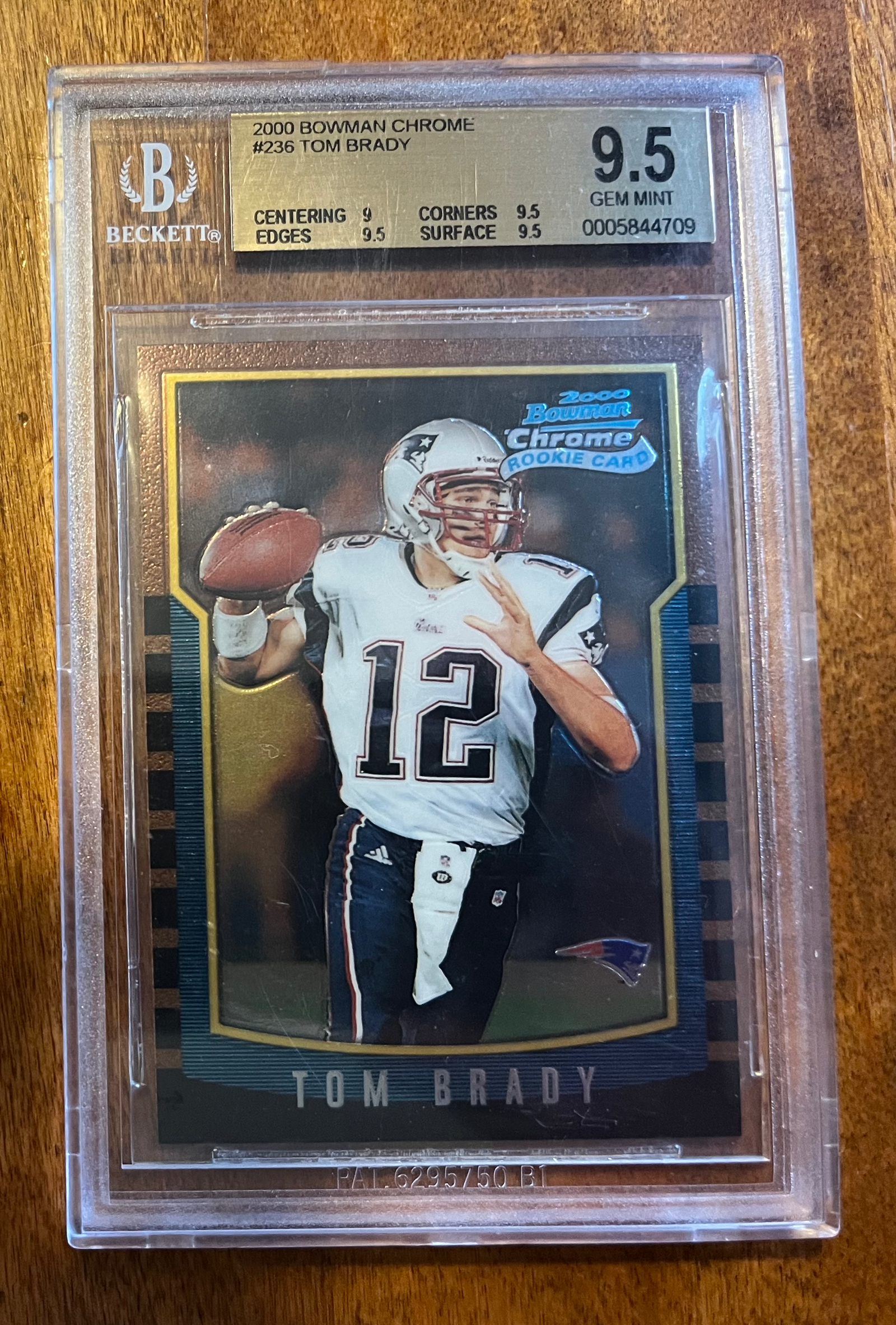 2000 Bowman Chrome Tom Brady #236 Rookie