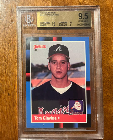1988 Donruss Tom Glavine RC ROOKIE #644 BGS 9.5 LOW POP 1/30 BRAVES