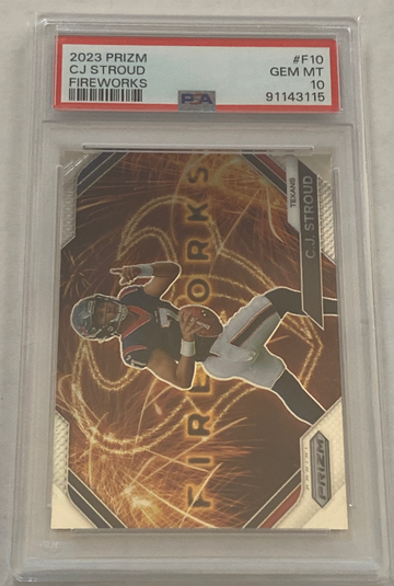 2023 Prizm CJ Stroud Rookie Fireworks PSA 10 Gem Mint 