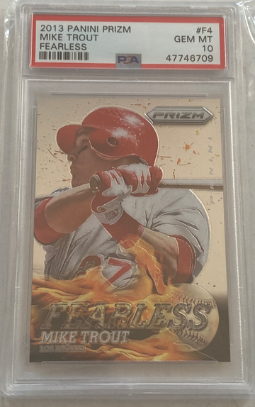 2013 Prizm Mike Trout Fearless PSA 10 Gem Mint   