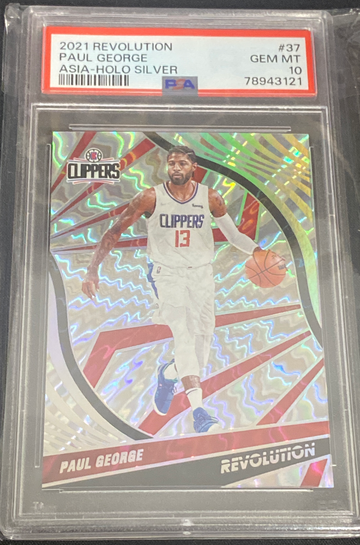 2021-22 Revolution Paul George Asia Silver Holo   PSA 10     