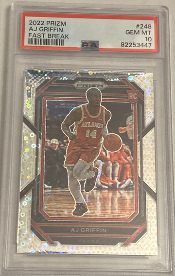 2022 Panini Prizm Fast Break AJ Griffin Rookie Disco Prizm   PSA 10 Gem Mint 