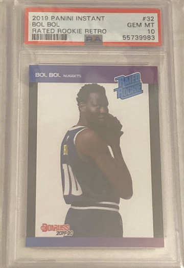 2019 Panini Instant Bol Bol Rsted Rookie Retro    PSA 10