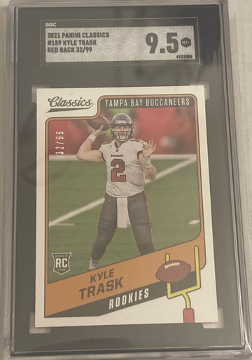 2021 Panini Classics Kyle Trask Rookie Red Back   SGC 9.5