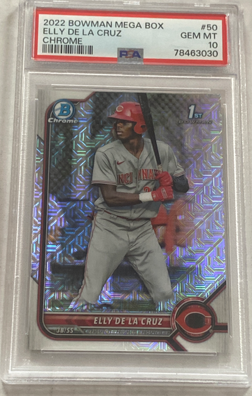 2022 Bowman Chrome Elly De La Cruz 1st Bowman Mojo Prizm PSA 10
