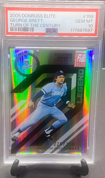 2005 Donruss Elite George Brett Turn Of The Century    PSA 10    