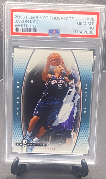 2006-07 Fleer Hot Prospects Jason Kidd White Hot Parallel   PSA 10   